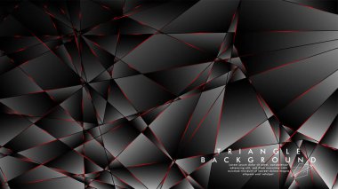 Soyut Arka Plan Geometrik Lüks çokgen desenleri ve Kırmızı üçgen çizgileri ile