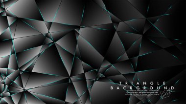 Soyut Arka Plan Geometrik lüks çokgen desenleri ile. Mavi Işık üçgen çizgisi