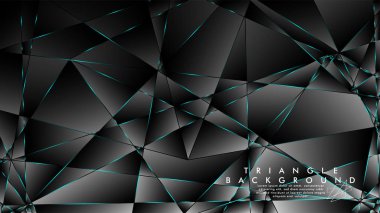 Soyut Arka Plan Geometrik lüks çokgen desenleri ile. Mavi Işık üçgen çizgisi