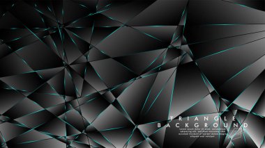 Soyut Arka Plan Geometrik lüks çokgen desenleri ile. Mavi Işık üçgen çizgisi