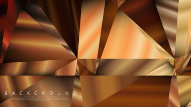 Soyut geometrik arka plan. vektör gradyan altın üçgen