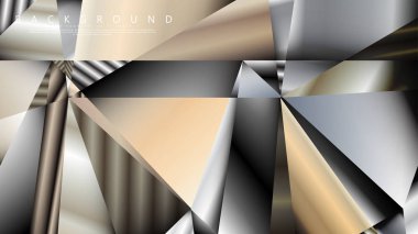 Soyut geometrik arka plan. vektör gradyan metal üçgen