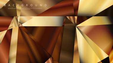 Soyut geometrik arka plan. vektör gradyan altın üçgen