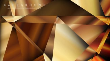 Soyut geometrik arka plan. vektör gradyan altın üçgen