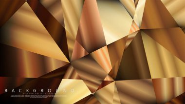 Soyut geometrik arka plan. vektör gradyan altın üçgen