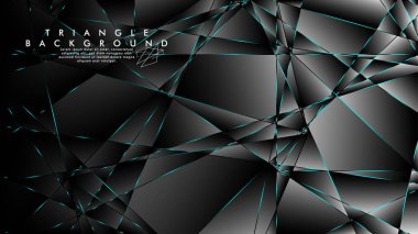 Soyut Arka Plan Geometrik lüks çokgen desenleri ile. Mavi Işık üçgen çizgisi