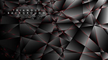 Soyut Arka Plan Geometrik Lüks çokgen desenleri ve Kırmızı üçgen çizgileri ile