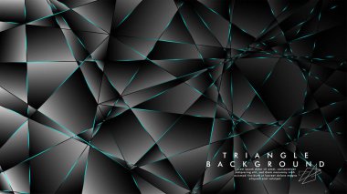 Soyut Arka Plan Geometrik lüks çokgen desenleri ile. Mavi Işık üçgen çizgisi