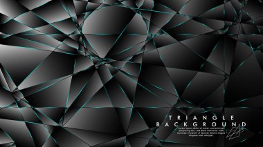 Soyut Arka Plan Geometrik lüks çokgen desenleri ile. Mavi Işık üçgen çizgisi