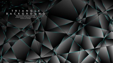 Soyut Arka Plan Geometrik lüks çokgen desenleri ile. Mavi Işık üçgen çizgisi