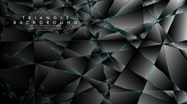 Soyut Arka Plan Geometrik lüks çokgen desenleri ile. Mavi Işık üçgen çizgisi