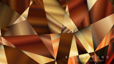 Soyut geometrik arka plan. vektör gradyan altın üçgen