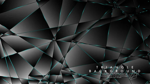 Abstracte achtergrond van geometrische met luxueuze veelhoek patronen. Blauwe licht driehoek lijn — Stockvector
