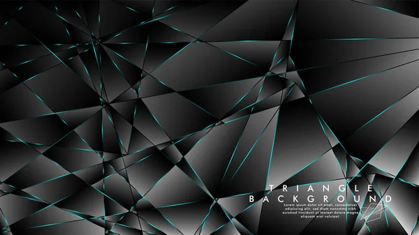 Soyut Arka Plan Geometrik lüks çokgen desenleri ile. Mavi Işık üçgen çizgisi