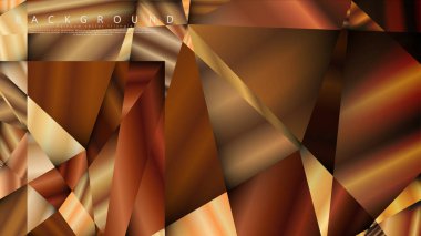 Soyut geometrik arka plan. vektör gradyan altın üçgen