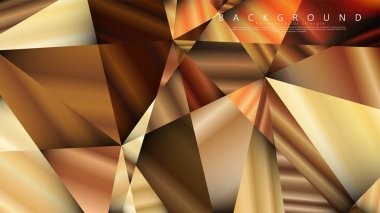 Soyut geometrik arka plan. vektör gradyan altın üçgen