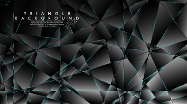 Soyut Arka Plan Geometrik lüks çokgen desenleri ile. Mavi Işık üçgen çizgisi