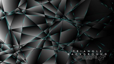 Soyut Arka Plan Geometrik lüks çokgen desenleri ile. Mavi Işık üçgen çizgisi