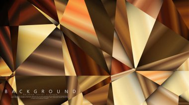 Soyut geometrik arka plan. vektör gradyan altın üçgen