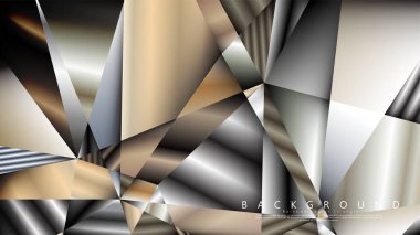 Soyut geometrik arka plan. vektör gradyan metal üçgen