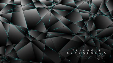 Soyut Arka Plan Geometrik lüks çokgen desenleri ile. Mavi Işık üçgen çizgisi