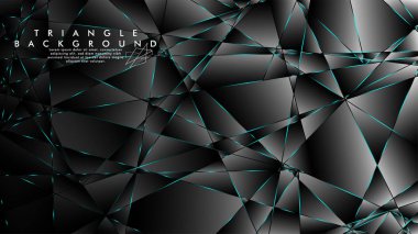 Soyut Arka Plan Geometrik lüks çokgen desenleri ile. Mavi Işık üçgen çizgisi