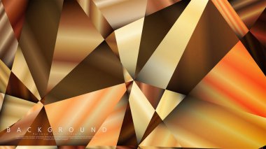 Soyut geometrik arka plan. vektör gradyan altın üçgen