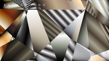 Soyut geometrik arka plan. vektör gradyan metal üçgen