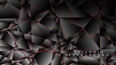 Soyut Arka Plan Geometrik Lüks çokgen desenleri ve Kırmızı üçgen çizgileri ile