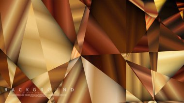 Soyut geometrik arka plan. vektör gradyan altın üçgen