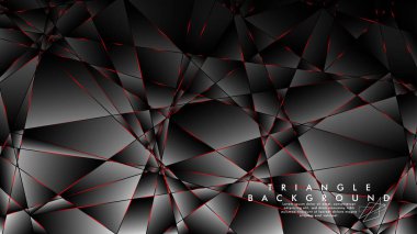 Soyut Arka Plan Geometrik Lüks çokgen desenleri ve Kırmızı üçgen çizgileri ile