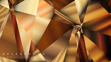 Soyut geometrik arka plan. vektör gradyan altın üçgen