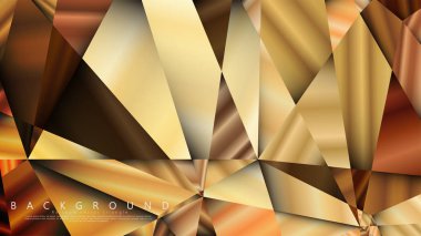 Soyut geometrik arka plan. vektör gradyan altın üçgen
