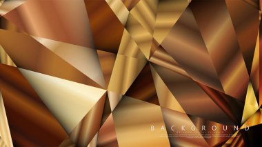 Soyut geometrik arka plan. vektör gradyan altın üçgen