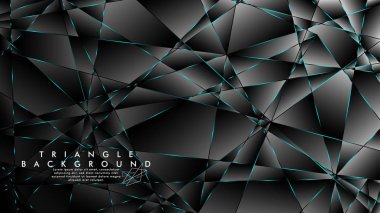 Soyut Arka Plan Geometrik lüks çokgen desenleri ile. Mavi Işık üçgen çizgisi