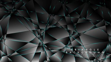 Soyut Arka Plan Geometrik lüks çokgen desenleri ile. Mavi Işık üçgen çizgisi