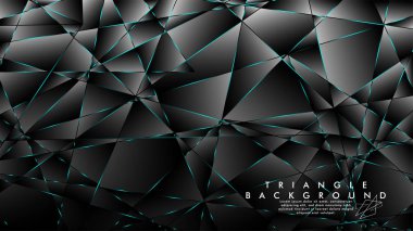 Soyut Arka Plan Geometrik lüks çokgen desenleri ile. Mavi Işık üçgen çizgisi