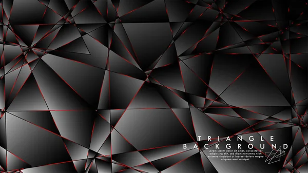 Soyut Arka Plan Geometrik Lüks çokgen desenleri ve Kırmızı üçgen çizgileri ile