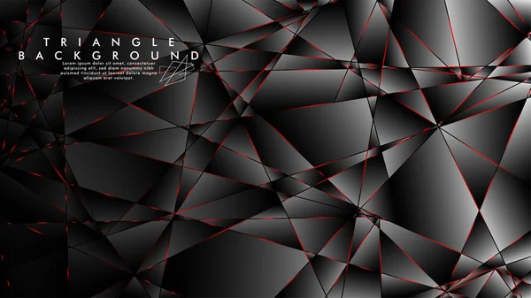 Soyut Arka Plan Geometrik Lüks çokgen desenleri ve Kırmızı üçgen çizgileri ile