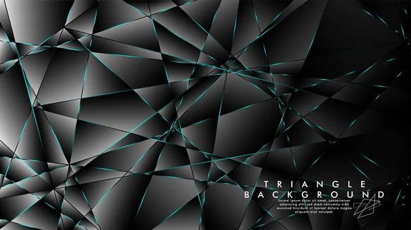 Soyut Arka Plan Geometrik lüks çokgen desenleri ile. Mavi Işık üçgen çizgisi