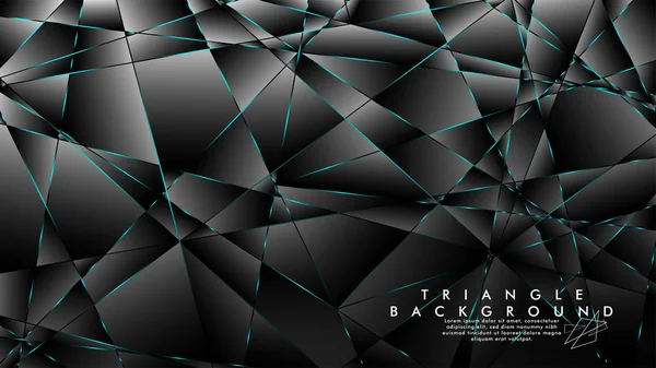 Soyut Arka Plan Geometrik lüks çokgen desenleri ile. Mavi Işık üçgen çizgisi