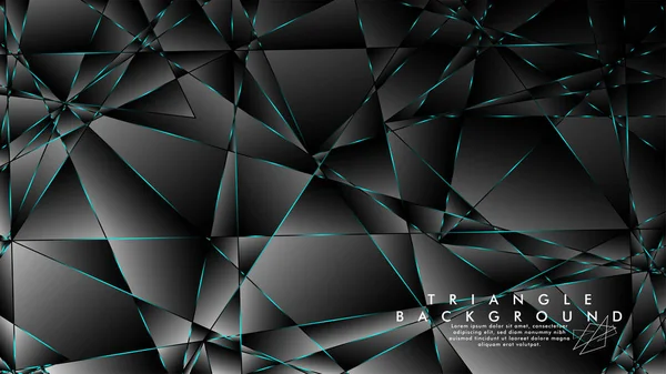 Abstracte achtergrond van geometrische met luxueuze veelhoek patronen. Blauwe licht driehoek lijn — Stockvector
