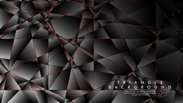 Soyut Arka Plan Geometrik Lüks çokgen desenleri ve Kırmızı üçgen çizgileri ile