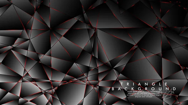 Soyut Arka Plan Geometrik Lüks çokgen desenleri ve Kırmızı üçgen çizgileri ile