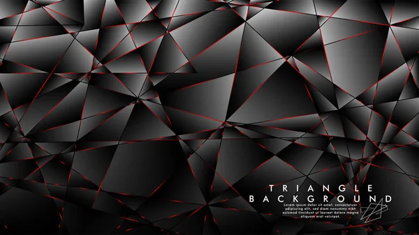 Soyut Arka Plan Geometrik Lüks çokgen desenleri ve Kırmızı üçgen çizgileri ile