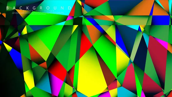 Açık Çok Renkli Gökkuşağı vektör arka plan mozaik üçgen. Degradeler ve saydamlık ile geometrik illüstrasyon tarzı. Üçgen desen tasarımı