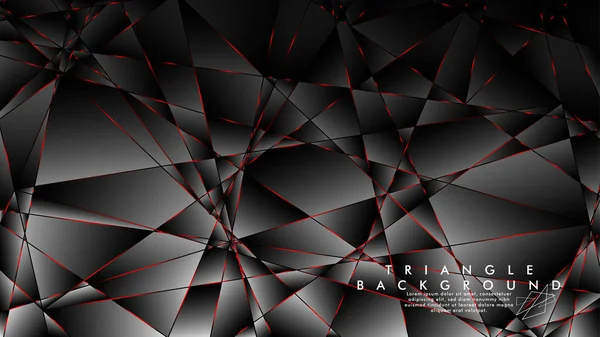 Soyut Arka Plan Geometrik Lüks çokgen desenleri ve Kırmızı üçgen çizgileri ile