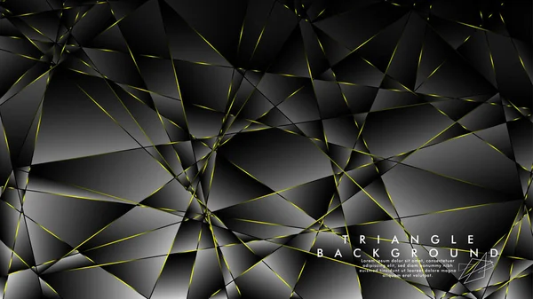 Soyut Arka Plan Geometrik Lüks çokgen desenleri ve Sarı üçgen çizgileri ile