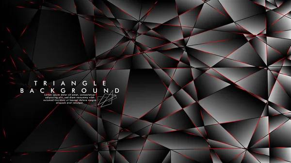Soyut Arka Plan Geometrik Lüks çokgen desenleri ve Kırmızı üçgen çizgileri ile