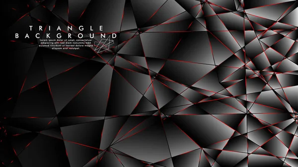 Soyut Arka Plan Geometrik Lüks çokgen desenleri ve Kırmızı üçgen çizgileri ile
